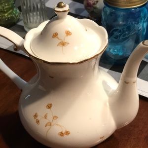 Gorgeous Lissi Kaplan teapot Coral Tree Bone China